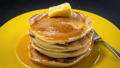 Fluffy Banana Cottage Cheese Pancakes