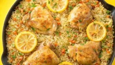 lemon herb chicken and rice